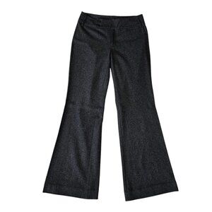 Jacob Connexion Dark Gray Wool Wide Leg Pants SZ 9/10